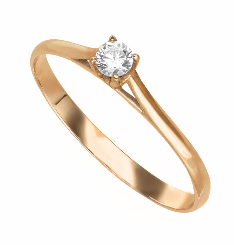 Anillo Solitario Oro 18 Kt.